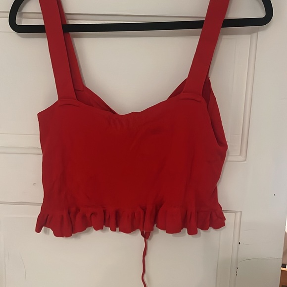 Cute red sweater tank! - Picture 5 of 5